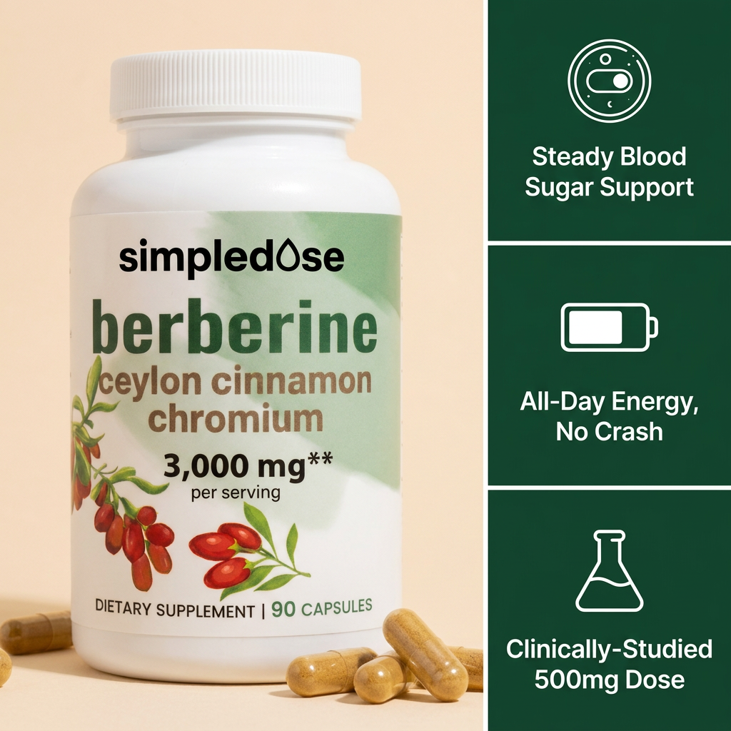 Pure Berberine — 3000mg High Potency Capsules