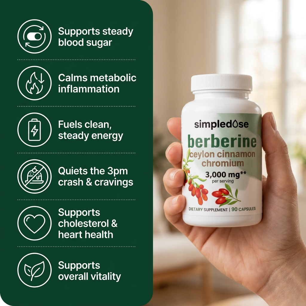 Pure Berberine — 3000mg High Potency Capsules
