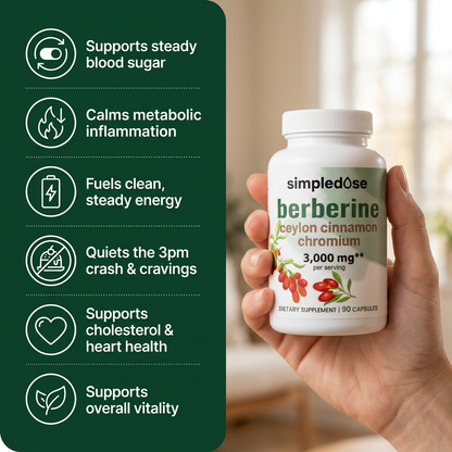 Pure Berberine — 3000mg High Potency Capsules